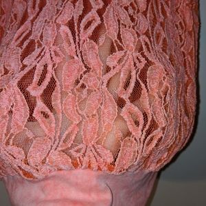 Miss Me Coral Lace Back